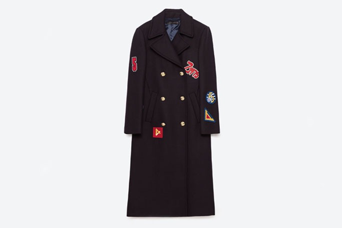 Zara Patch Coat Zara Patch Coat